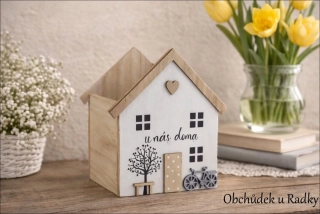 Dřevěný box domeček