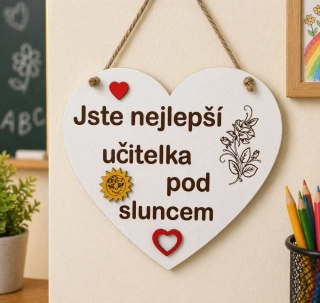 Dřevěná cedulka na zavěšní