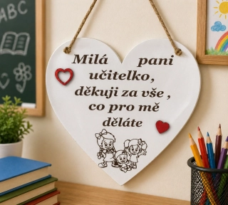 Dřevěná cedulka na zavěšní
