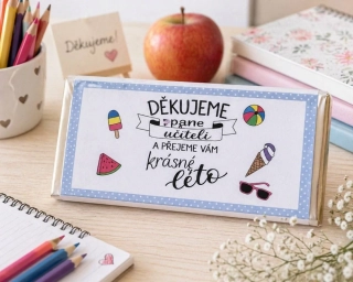 Čokoláda s nápisem 